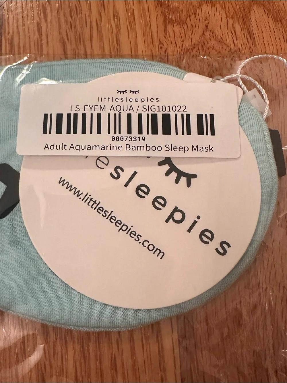 NWT Little Sleepies Aquamarine Adult Sleep Mask